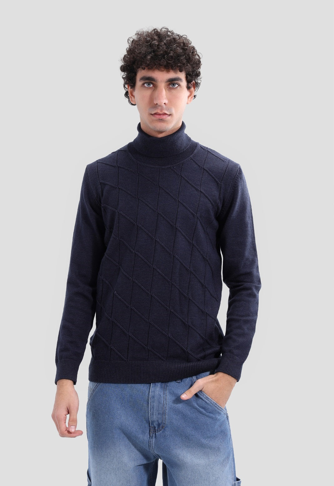 High Neck  Pullover