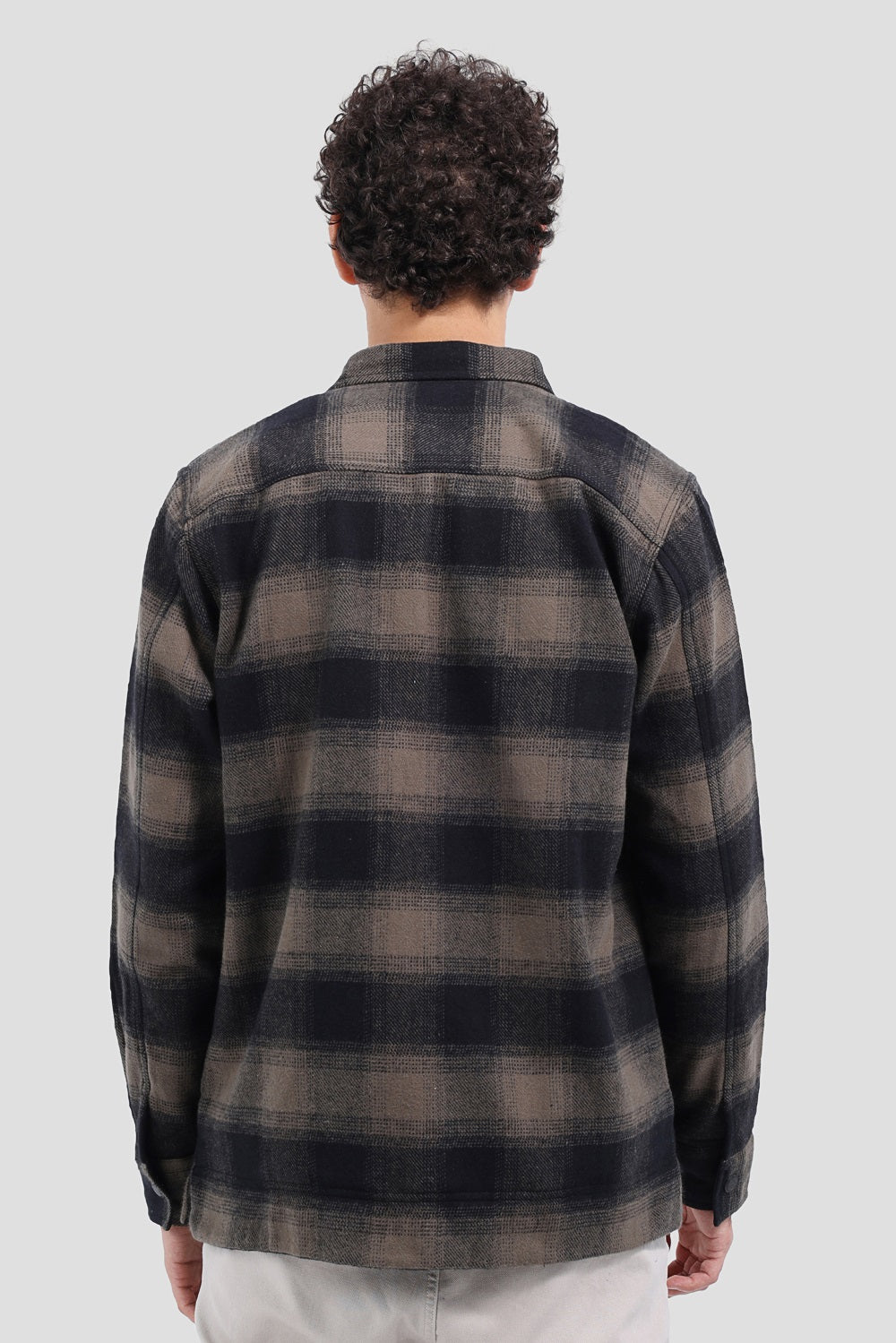 Checked Over Size Shirt