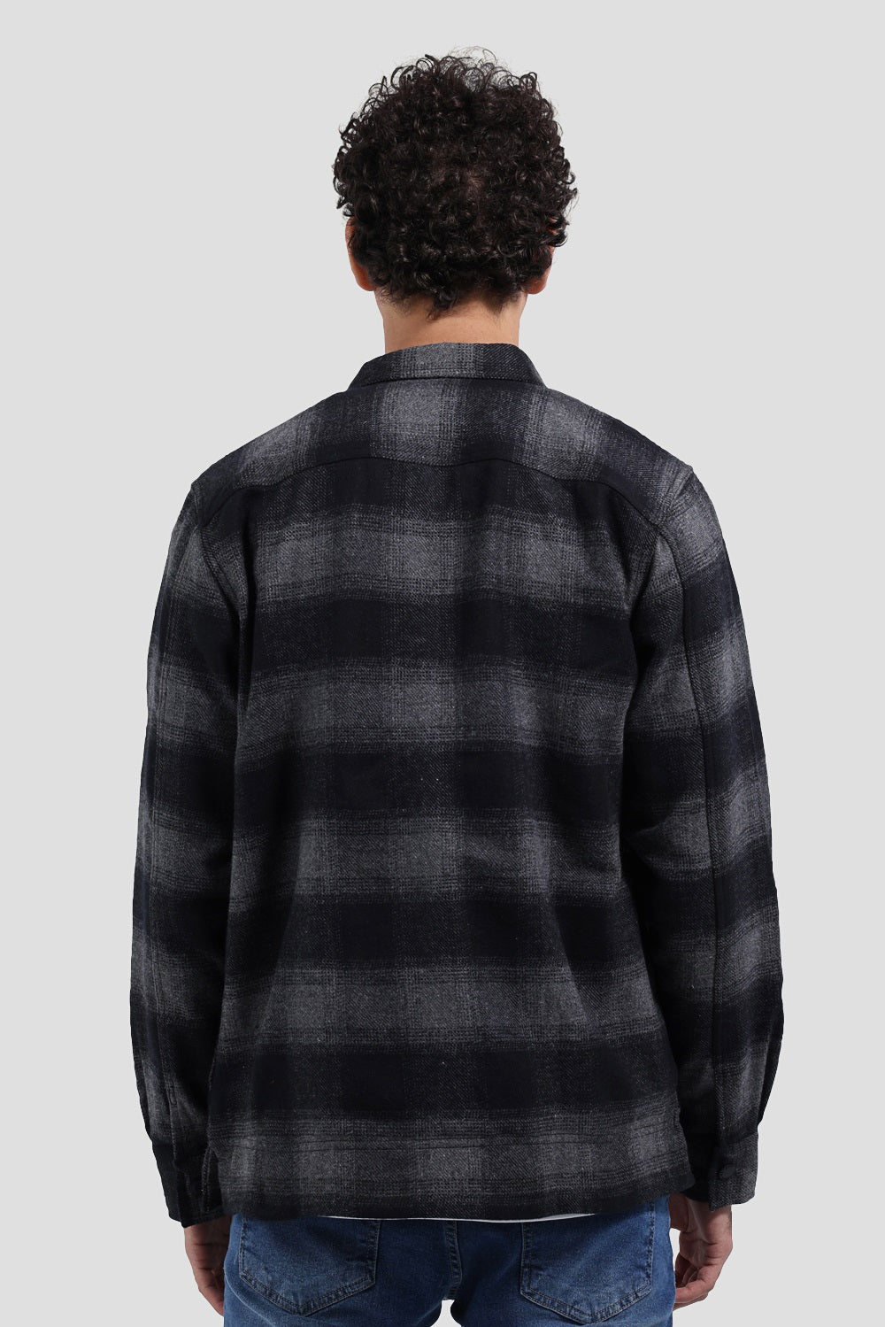 Checked Over Size Shirt