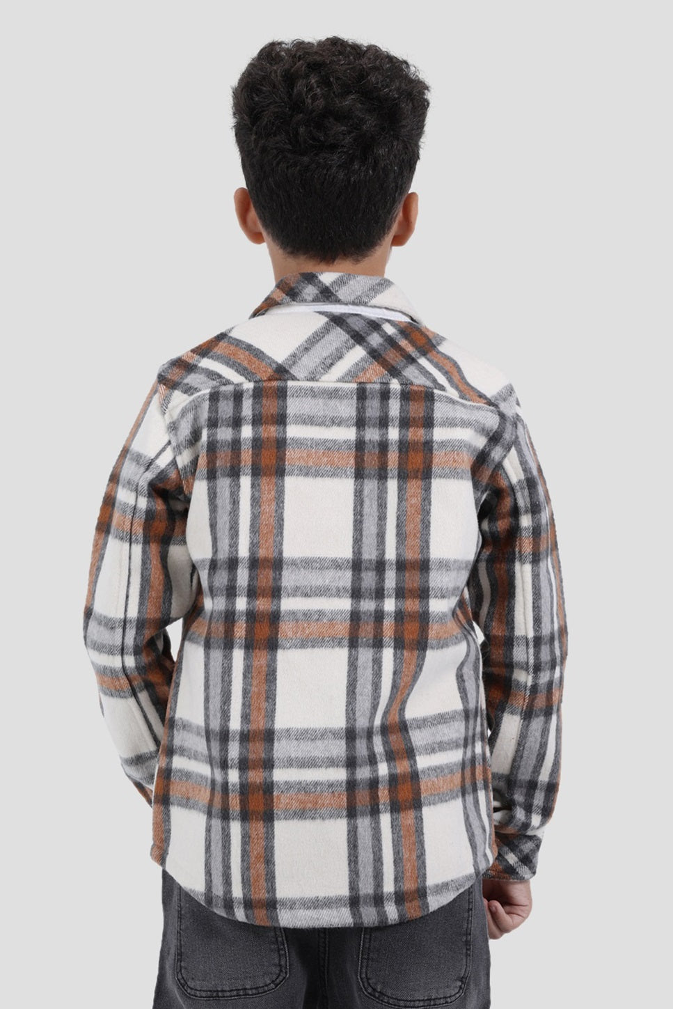 Checked Over Size Shirt