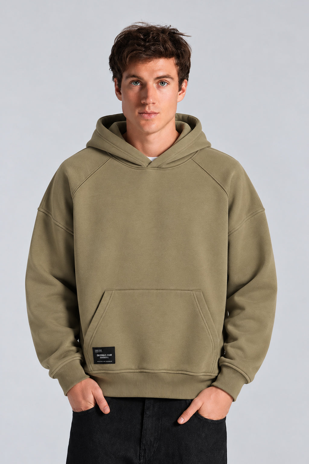 Basic Box Fit Hoodie Sweatshirt