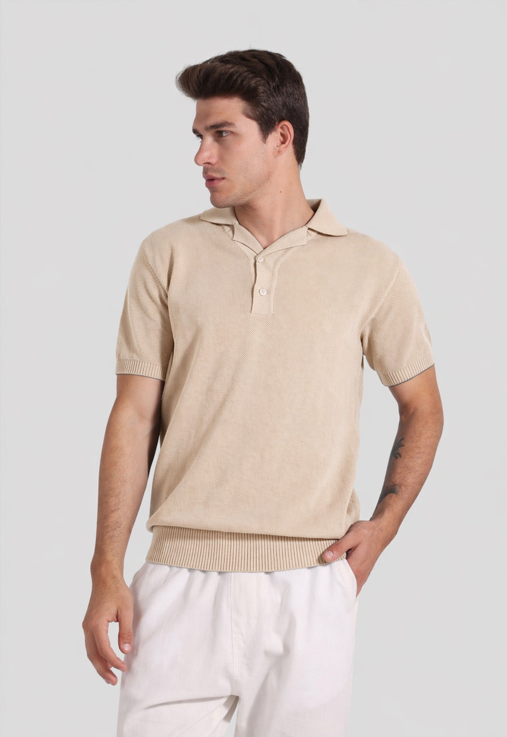 Knitted Polo Shirt