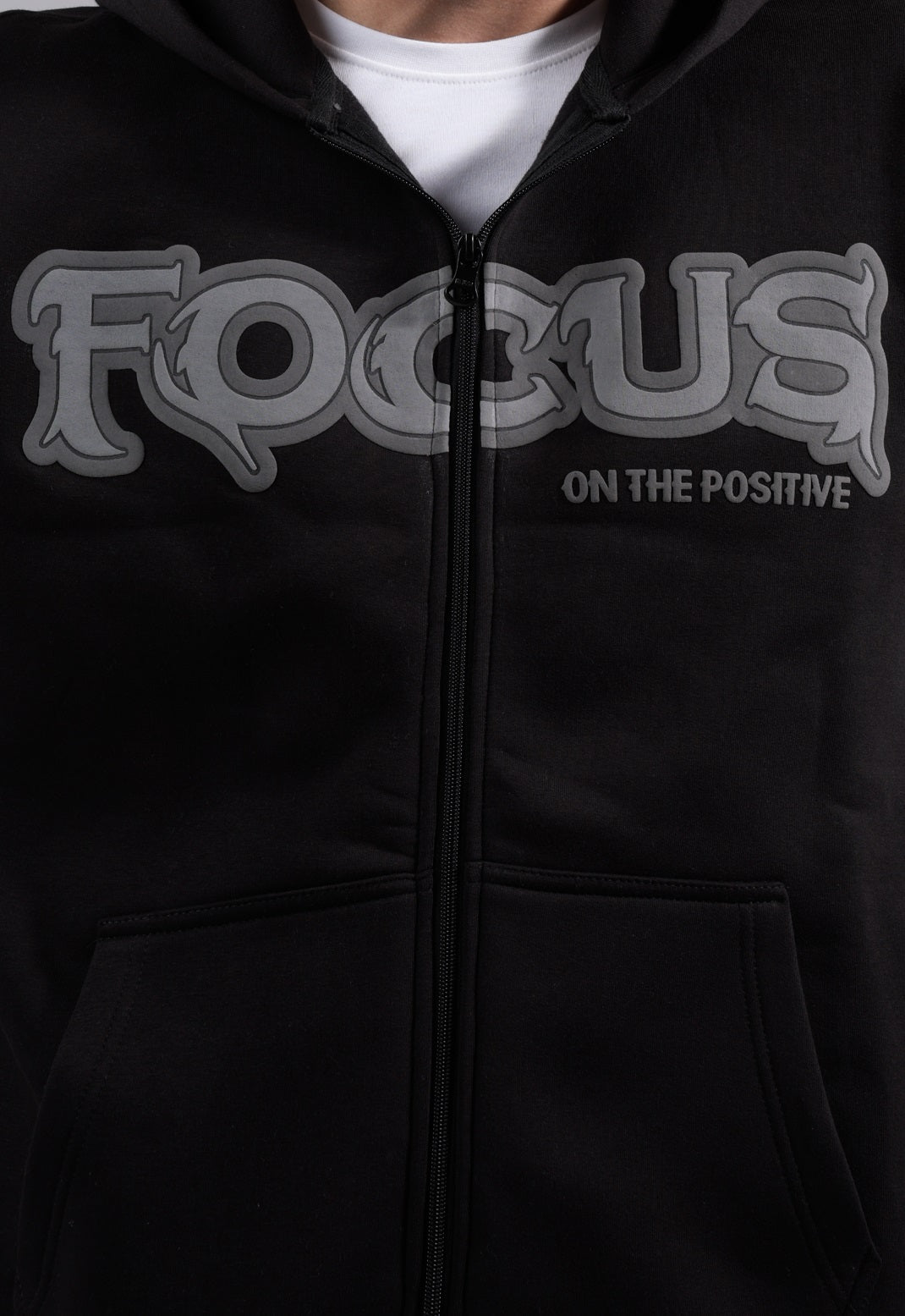 Full Zipper Printed Sweatshirt