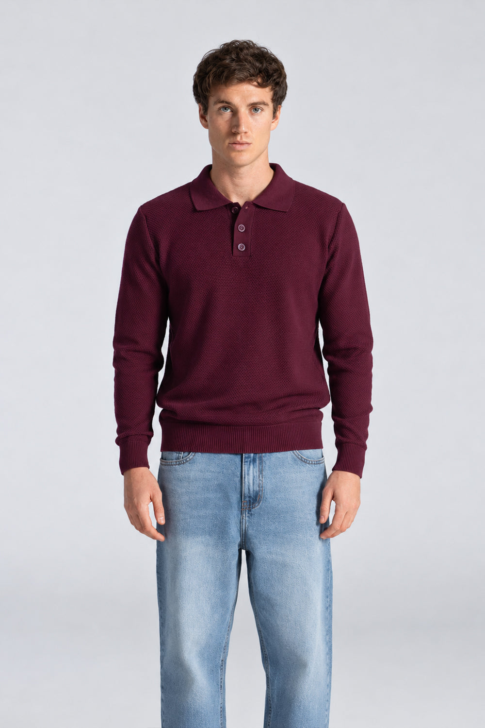 Plain Knitted Pullover