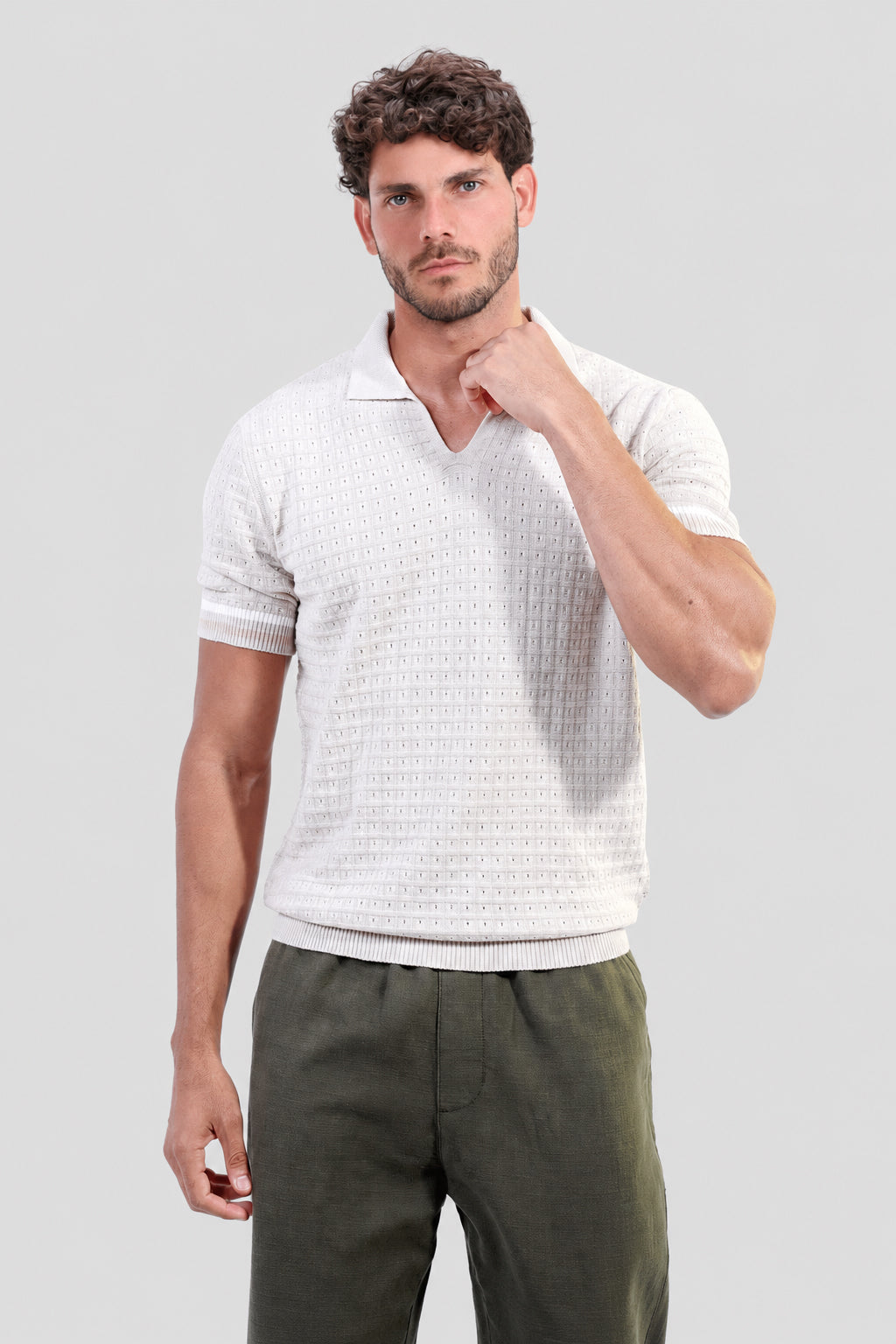 Knitted Polo Shirt