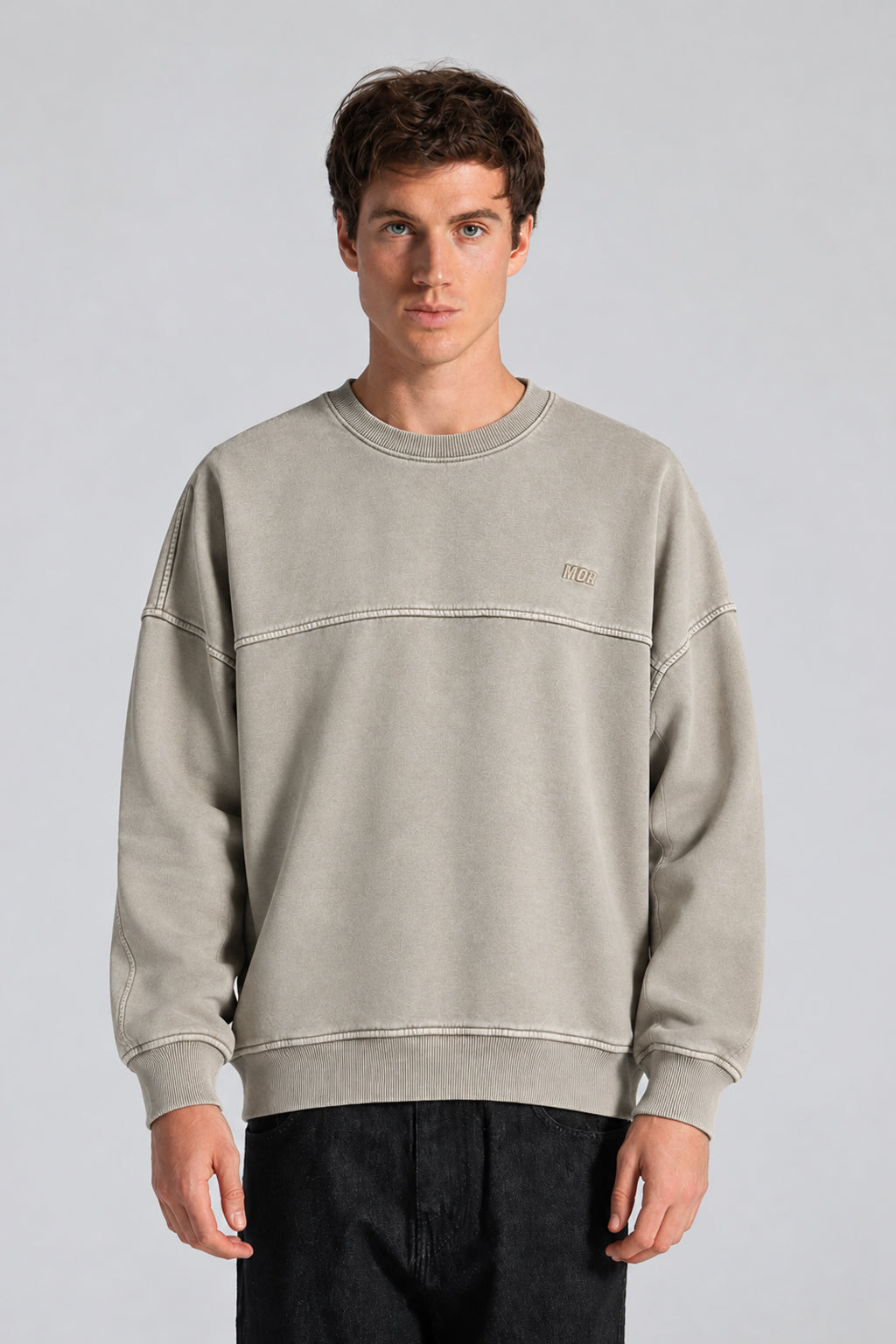 Over Size Crew Neck Sweatshirt
