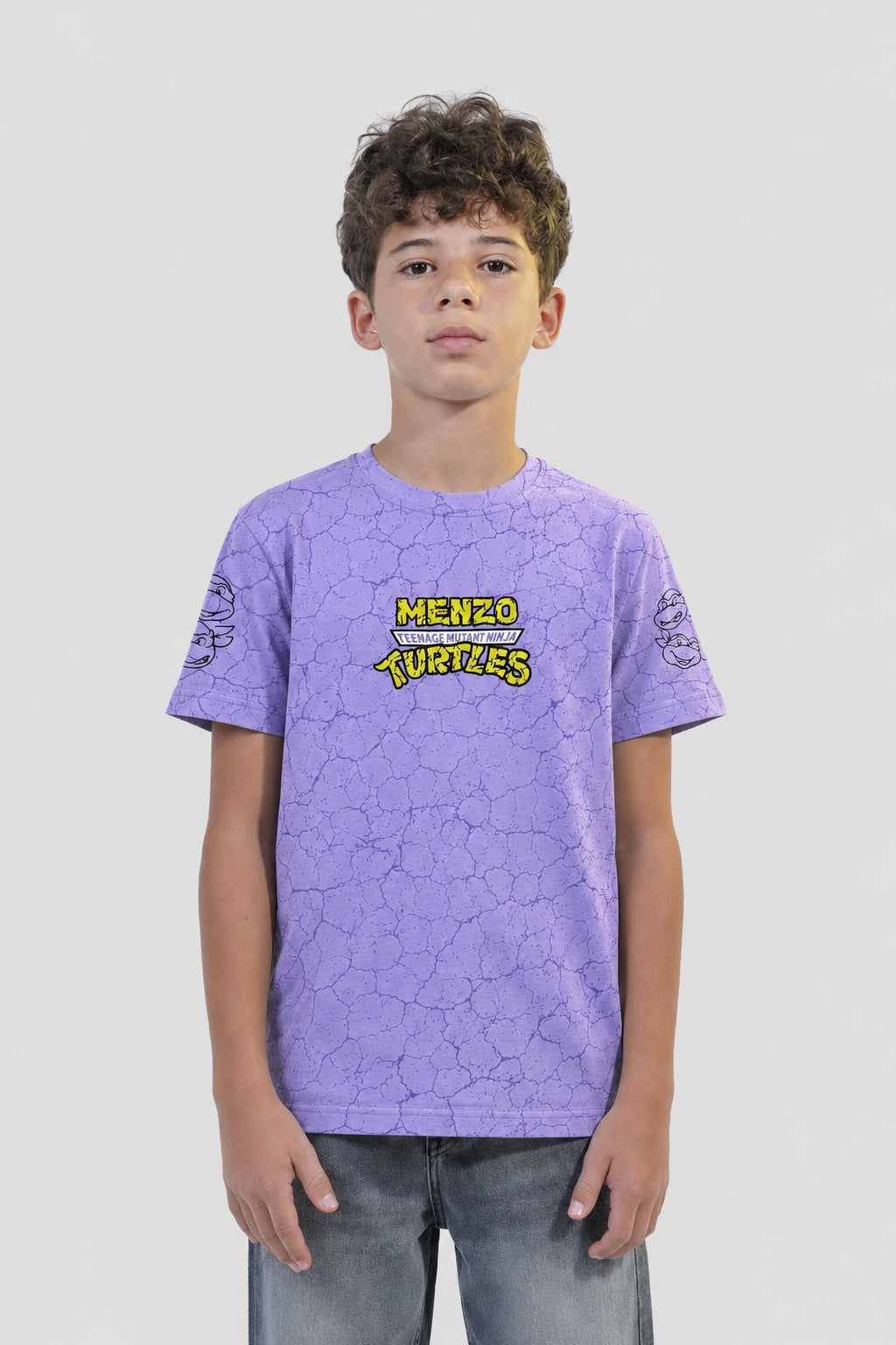 Kids Crew Neck Printed T-Shirt