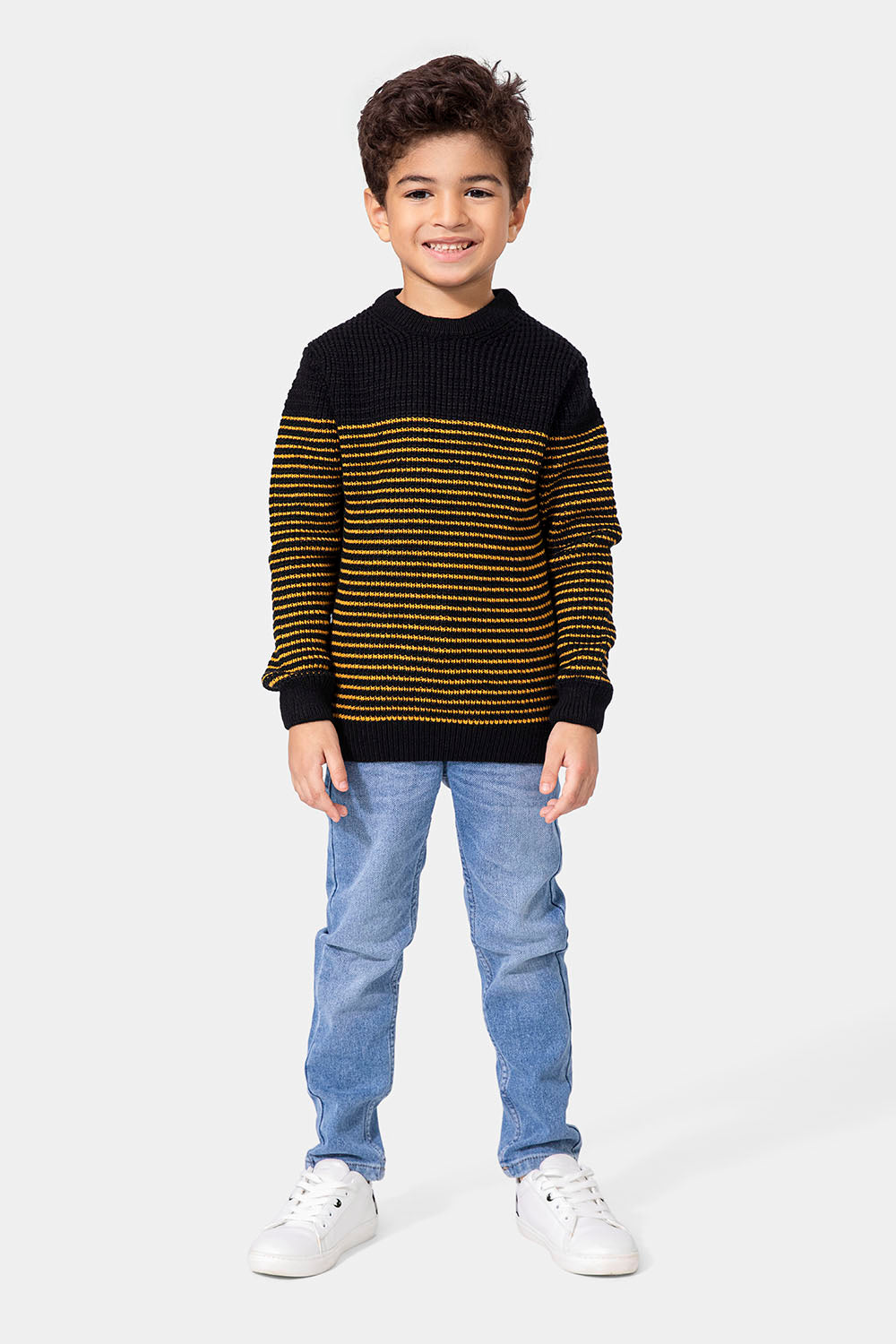 Black Crew Neck Pullover