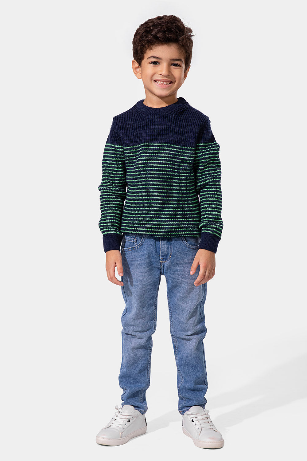 Navy Crew Neck Pullover