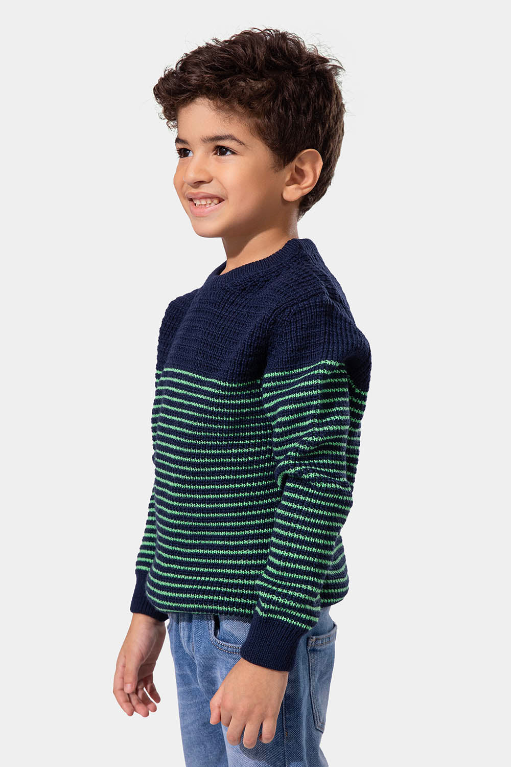 Navy Crew Neck Pullover