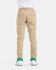 beige chino jogger pants