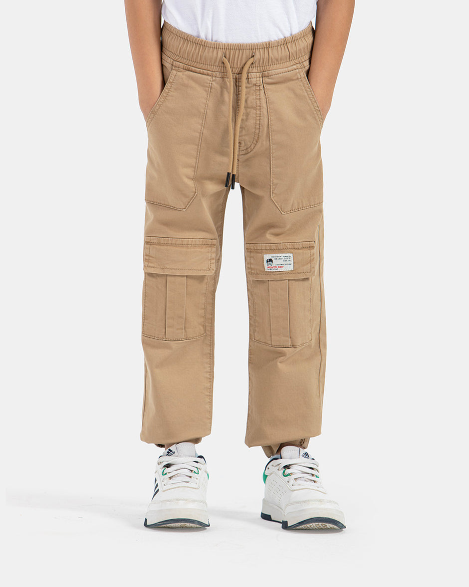 camel gabardine jogger pants 