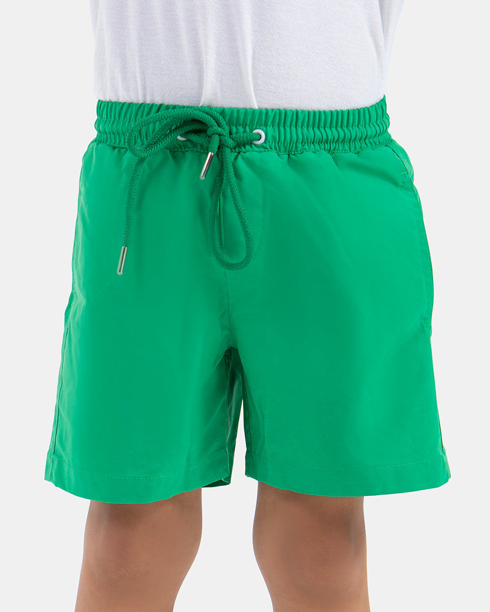 Green Slim Fit Swimming short