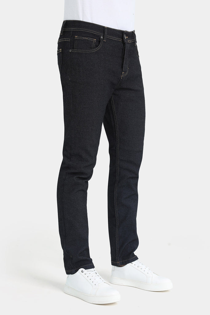 dark navy slim fit jean pants