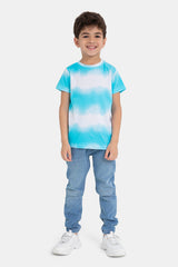 Aqua Printed Tshirt