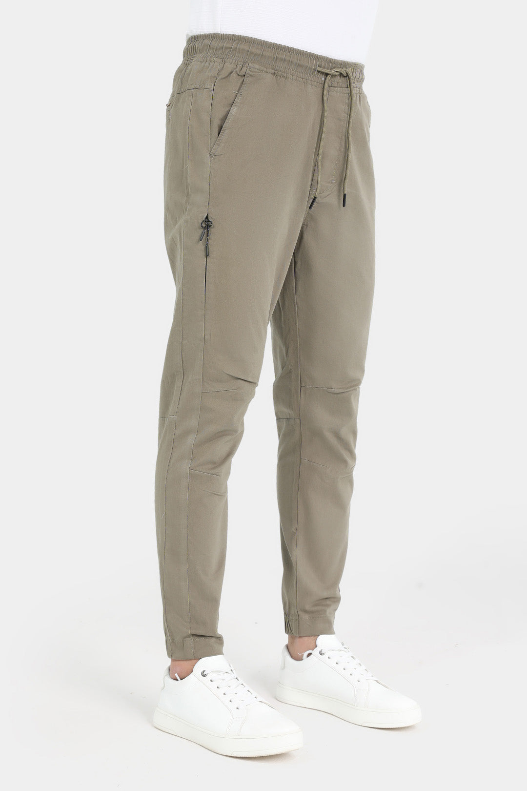 Khaki Slim Fit Jogger Pants 