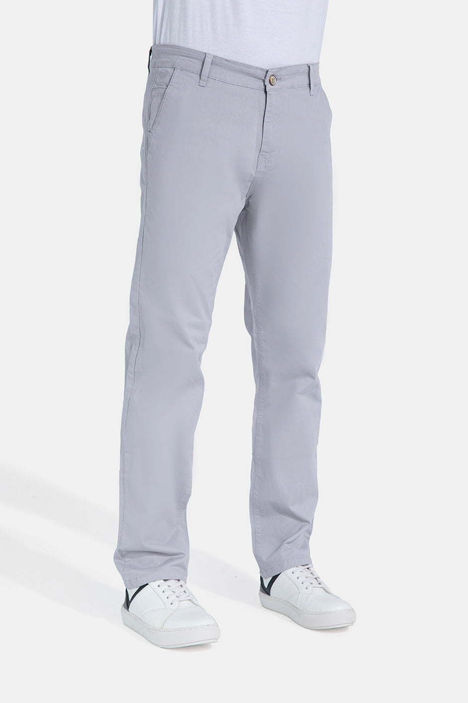 Silver Chino Pants