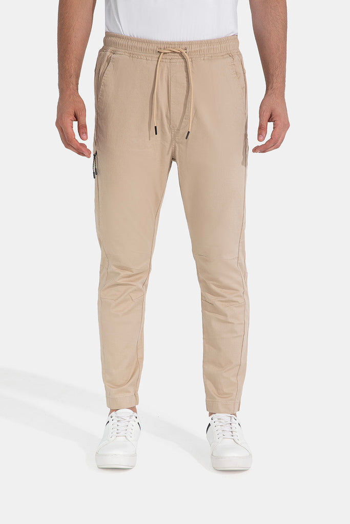 Beige Jogger Pants