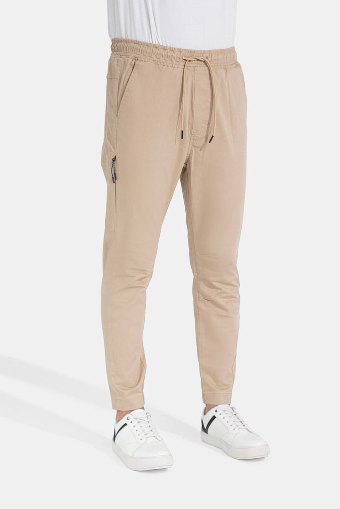 Beige Jogger Pants