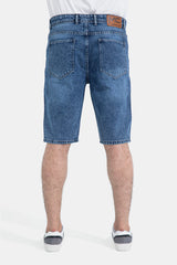 Navy Slim Fit Short