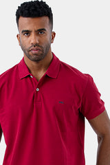 Burgundy Basic Polo Shirt