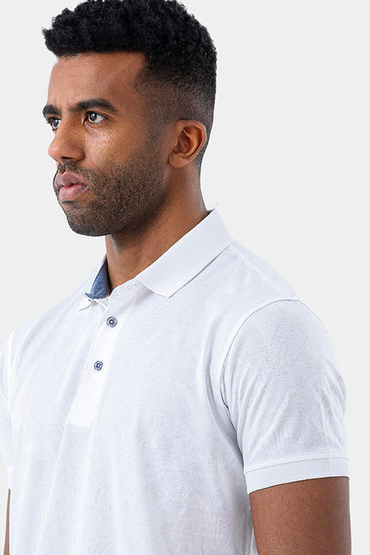 White Basic Polo Shirt