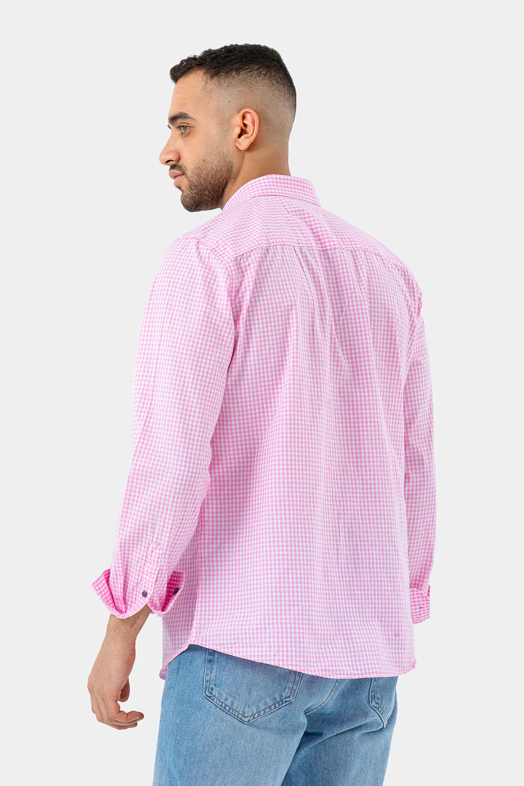 Rose Checked Slim Fit Shirt