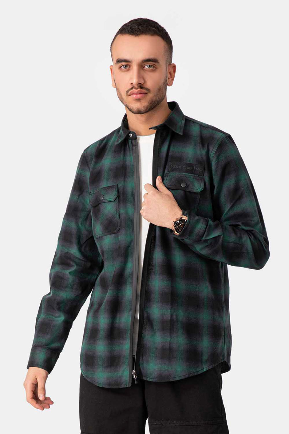 Green Flannel Shirt