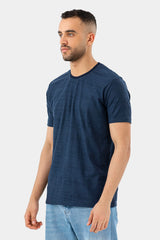 Navy Basic Crew Neck T-Shirt