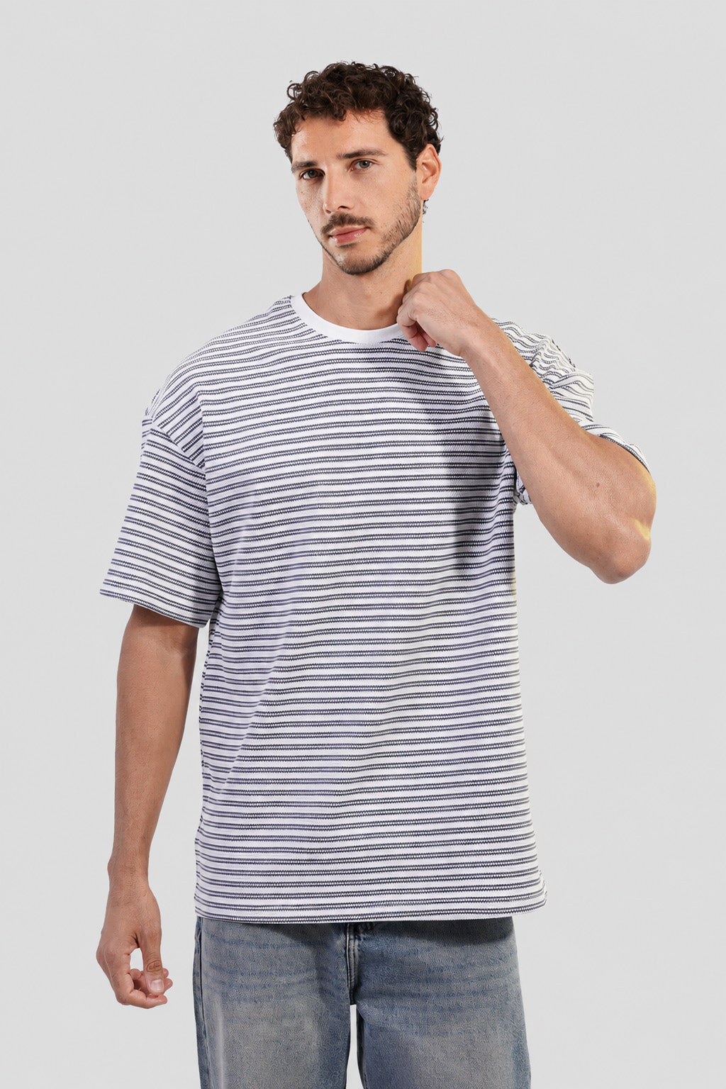 Over Size Striped T-Shirt