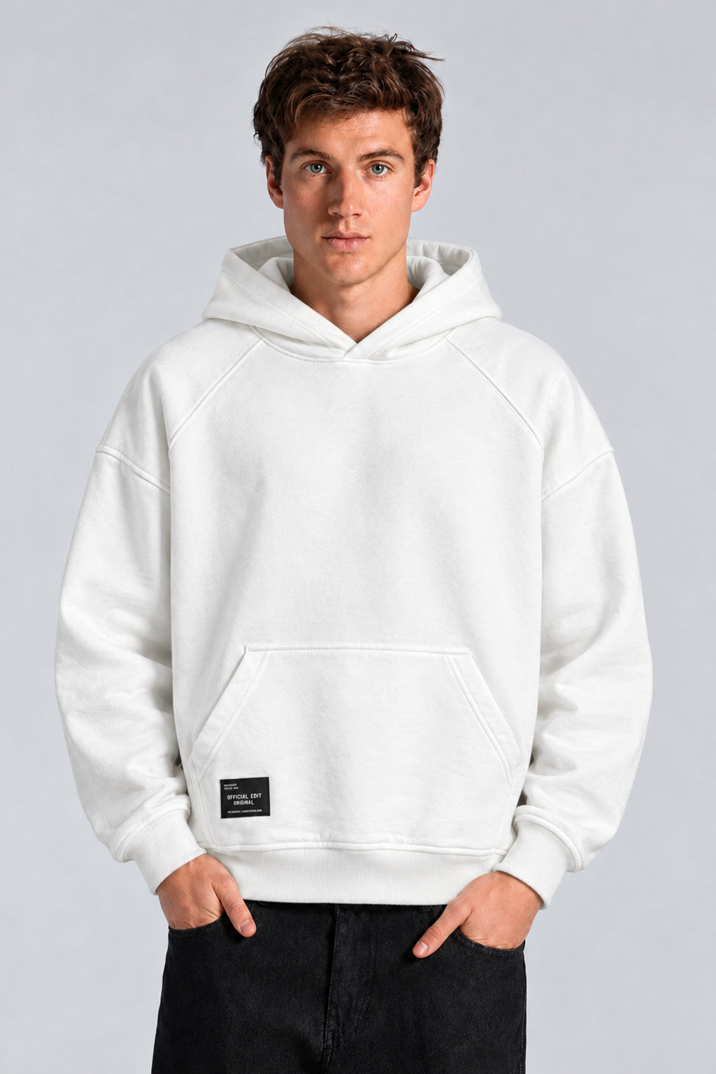 Basic Box Fit Hoodie Sweatshirt