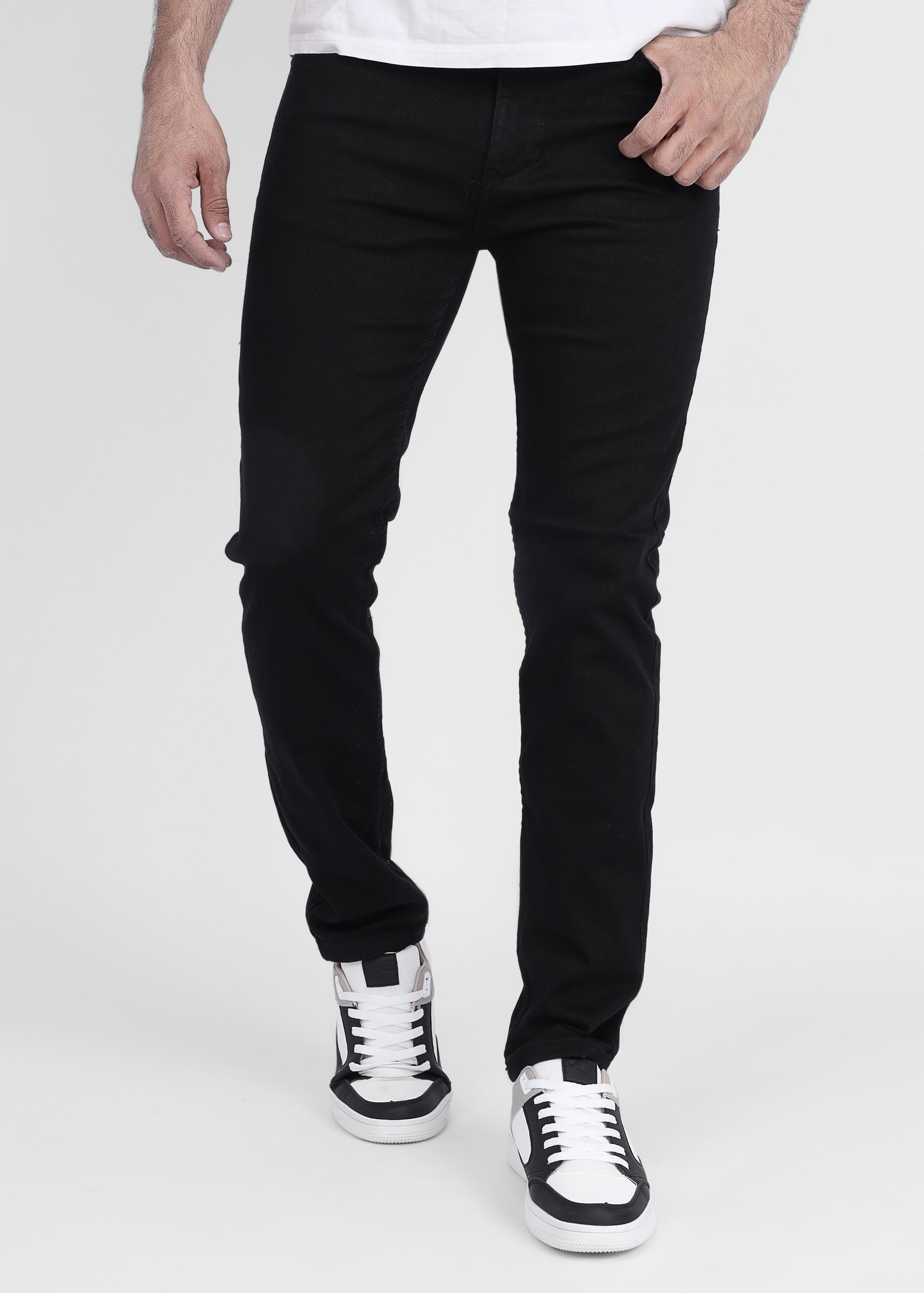 Black Denim Slim Fit Pant
