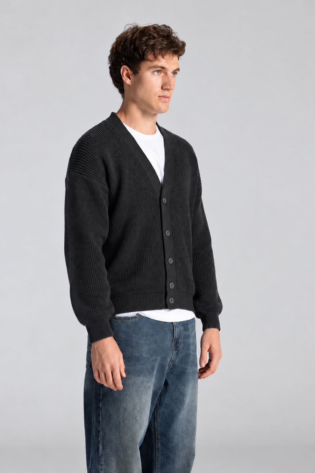 Box Fit Knitwear Cardigan Pullover