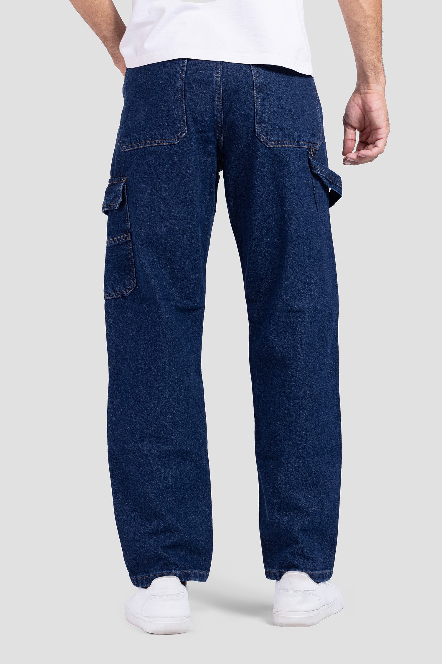 CARGO FIT DENIM PANTS
