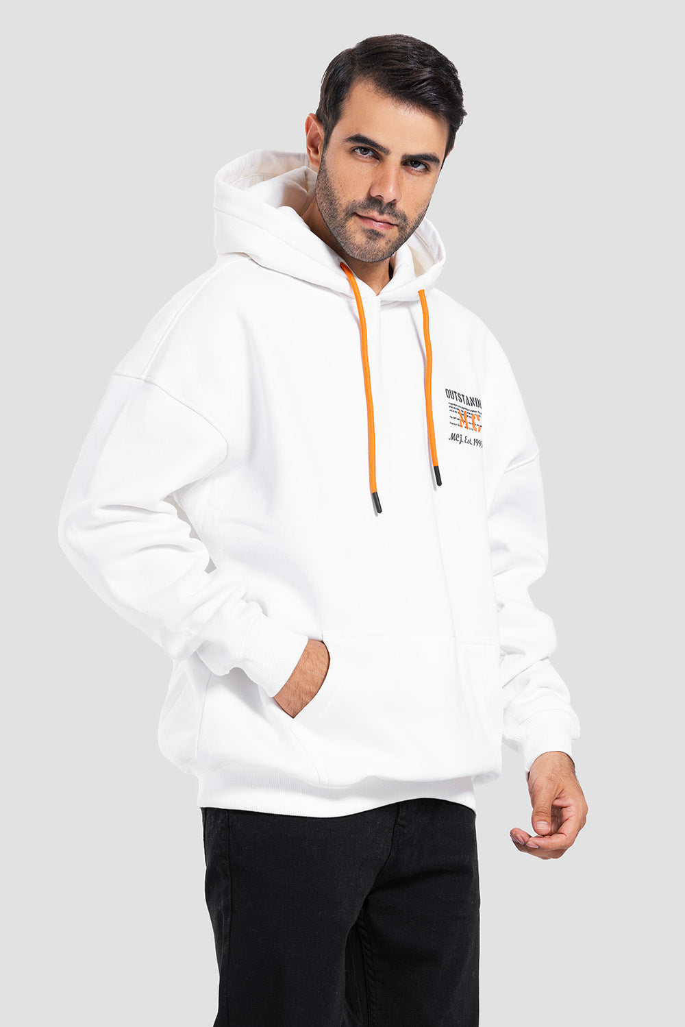 Printed Hoodie Sweatshirt