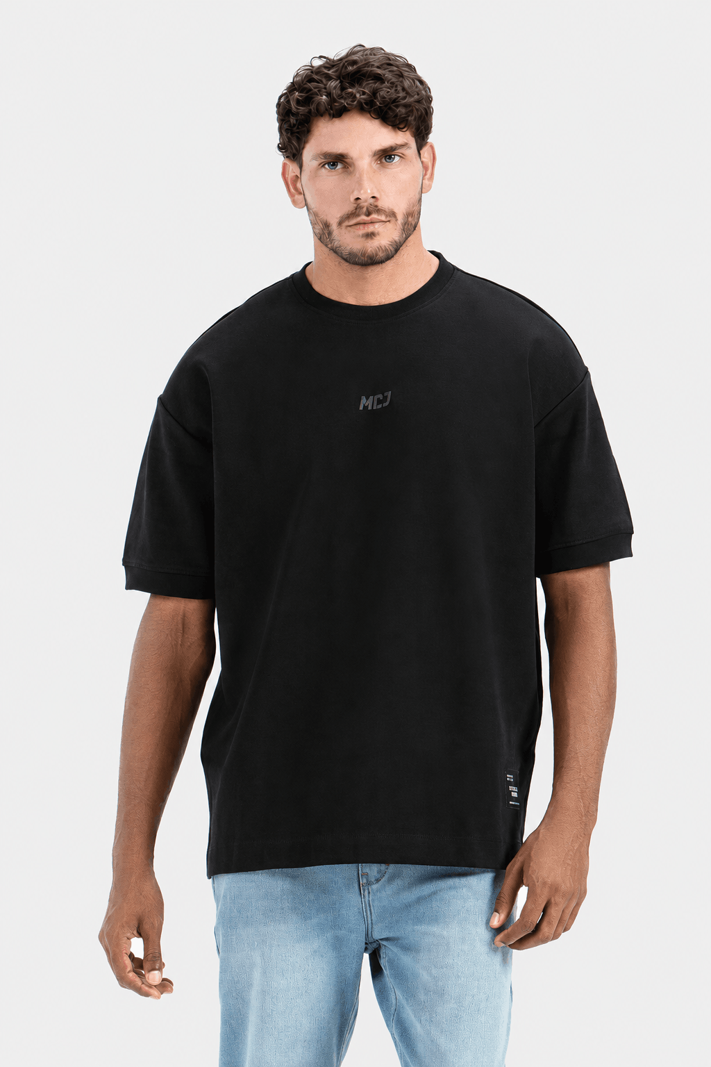 Crew Neck Printed Over Size T-shirt
