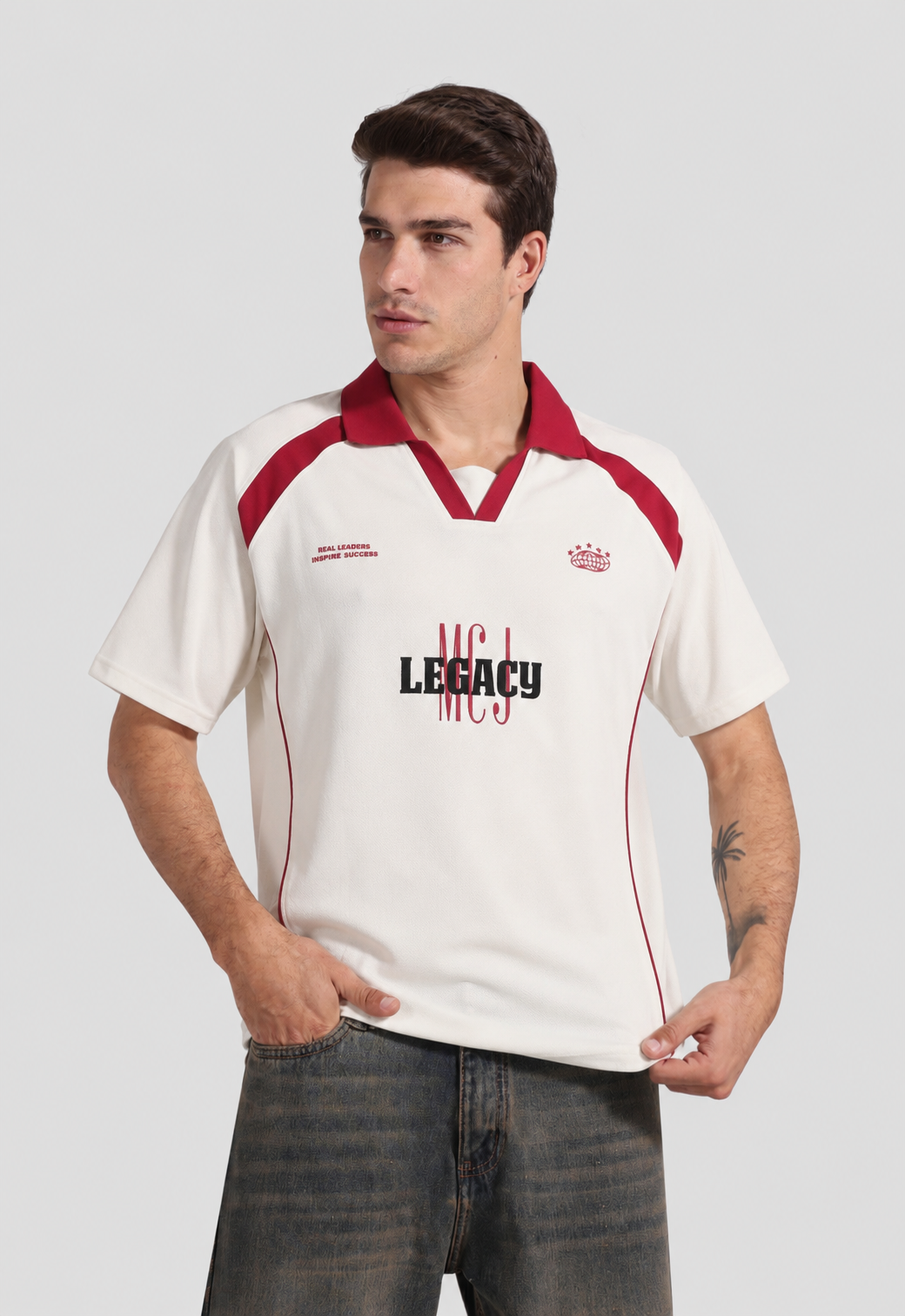 Relaxed Fit Printed Polo Shirt