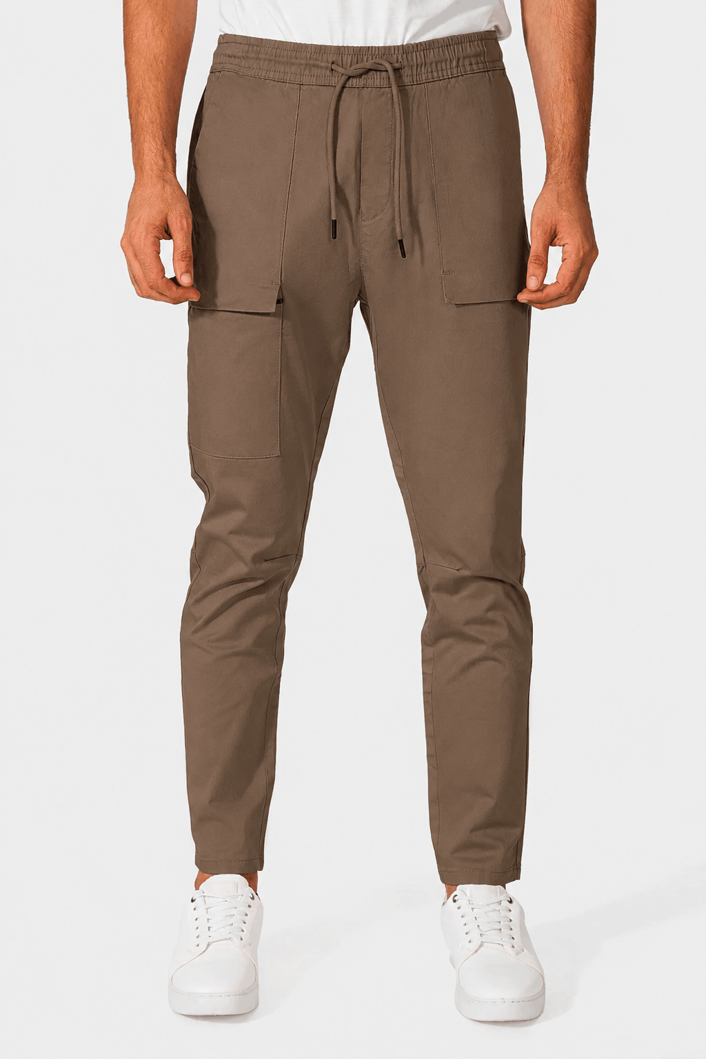 Silver Slim Fit Jogger Pants