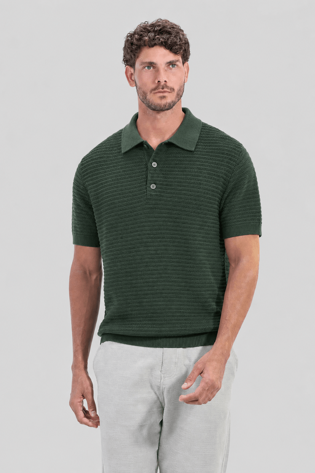 Knitted Polo Shirt