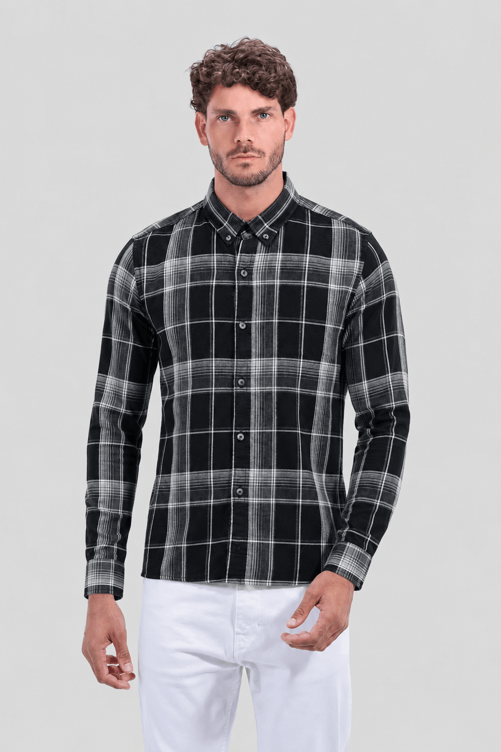 Slim Fit Checked Shirt