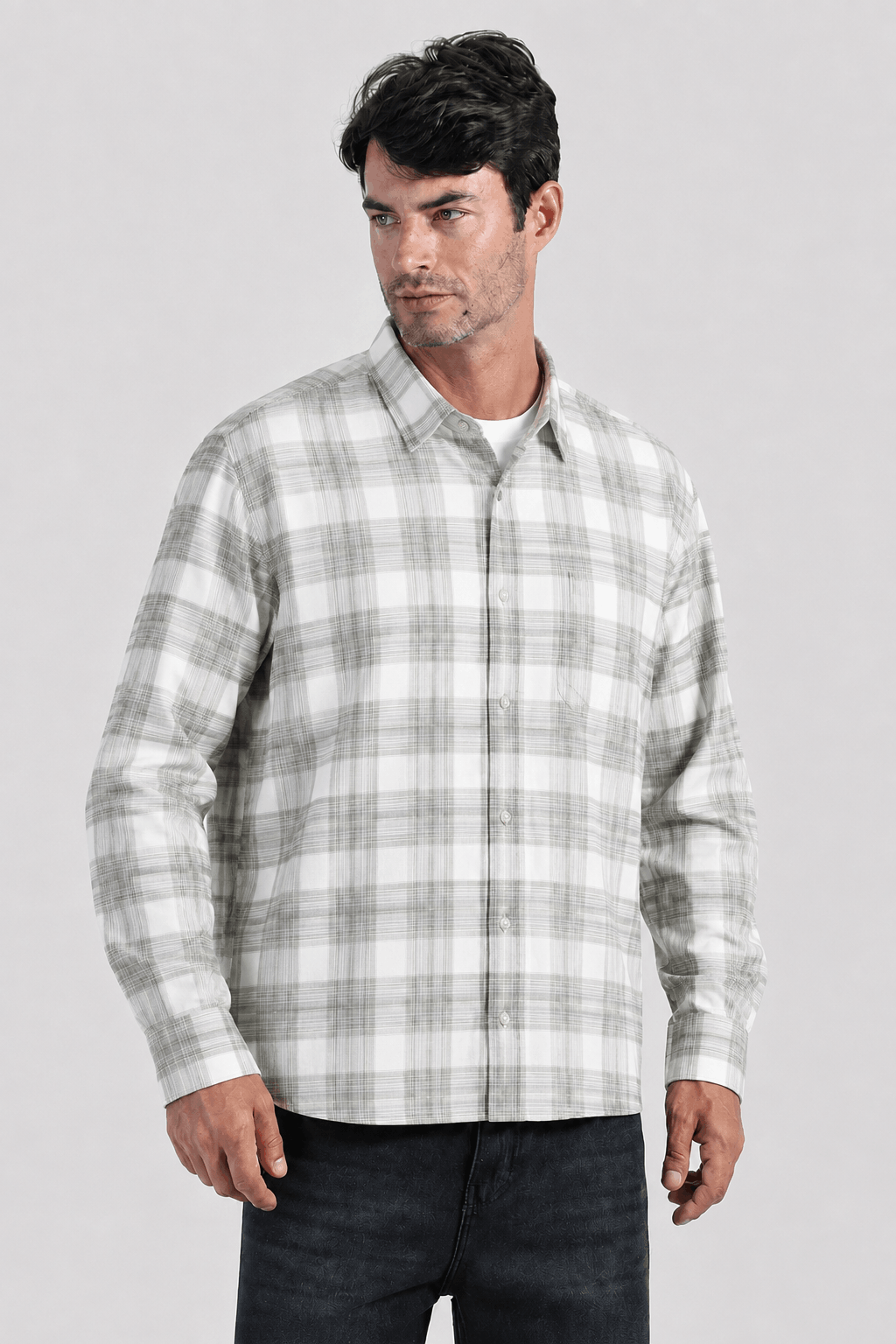 Slim Fit Checked Shirt