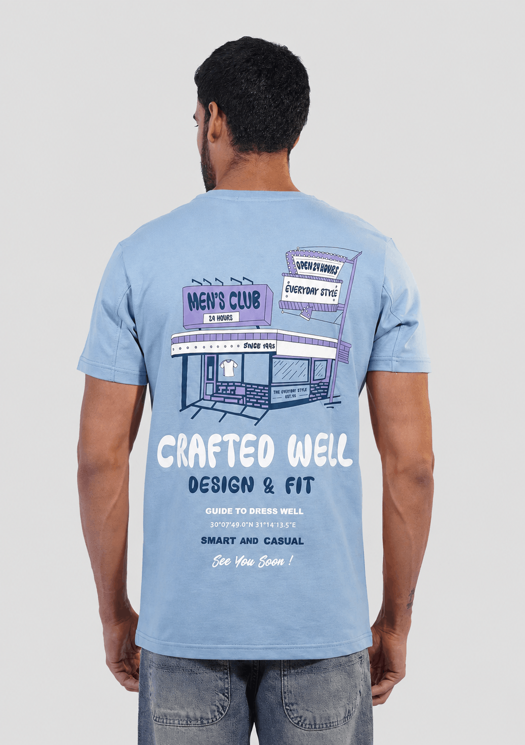 Crew Neck Printed T-Shirt
