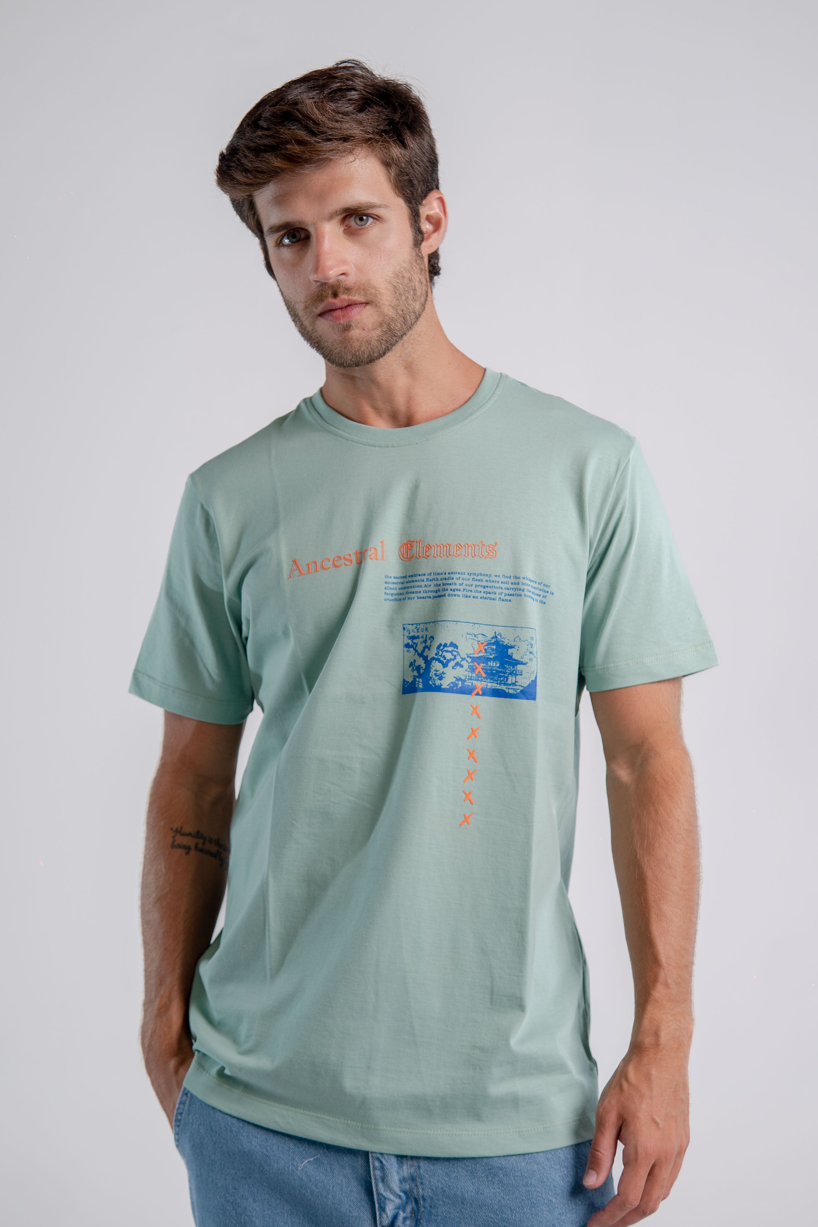 Crew Neck Printed T-shirt