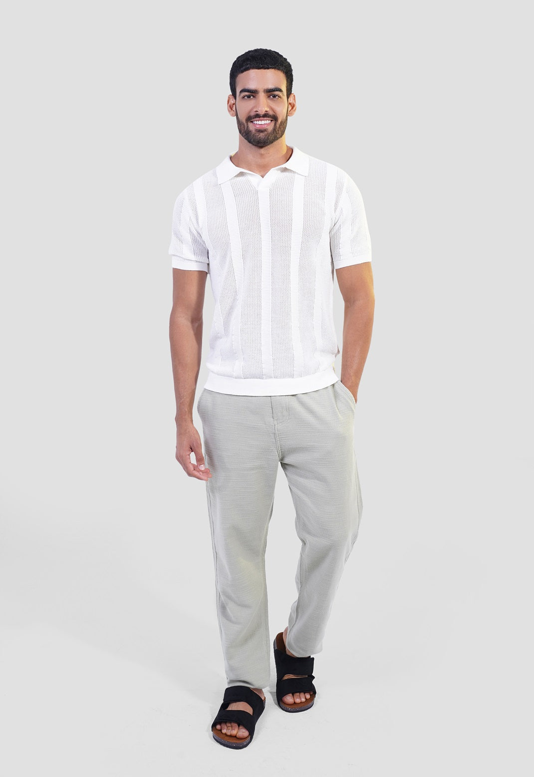 Regular Fit Knitted Polo Shirt