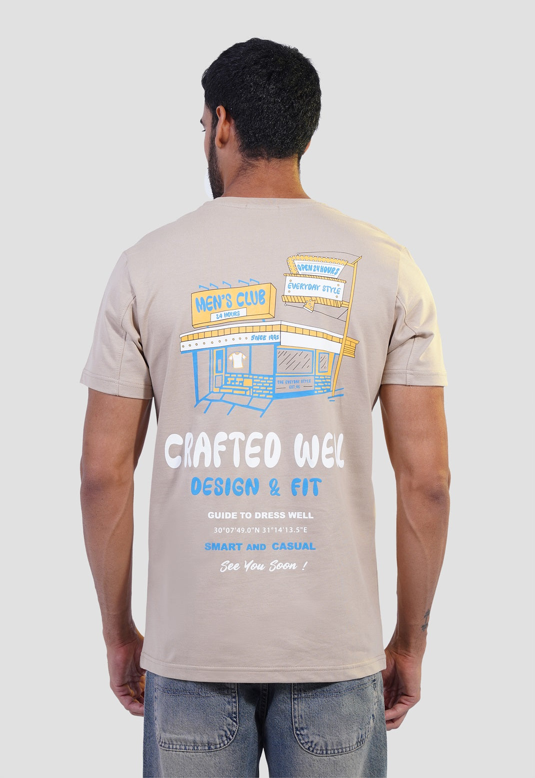 Crew Neck Printed T-Shirt