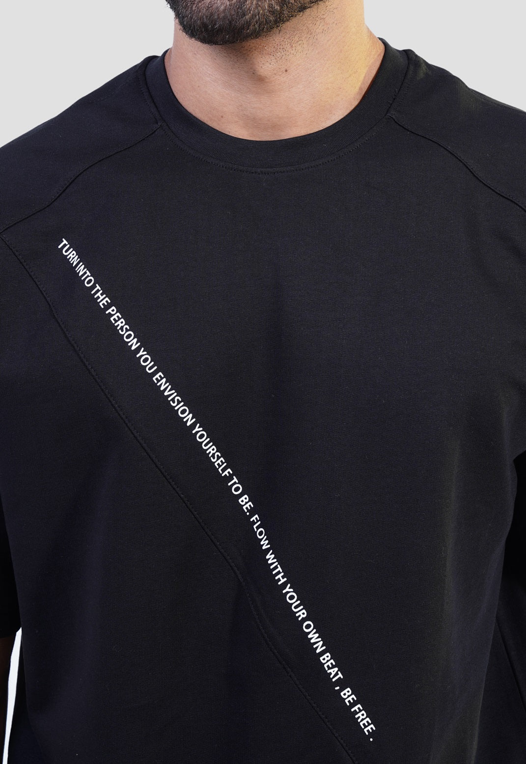 Crew Neck Over Size Printed T-shirt