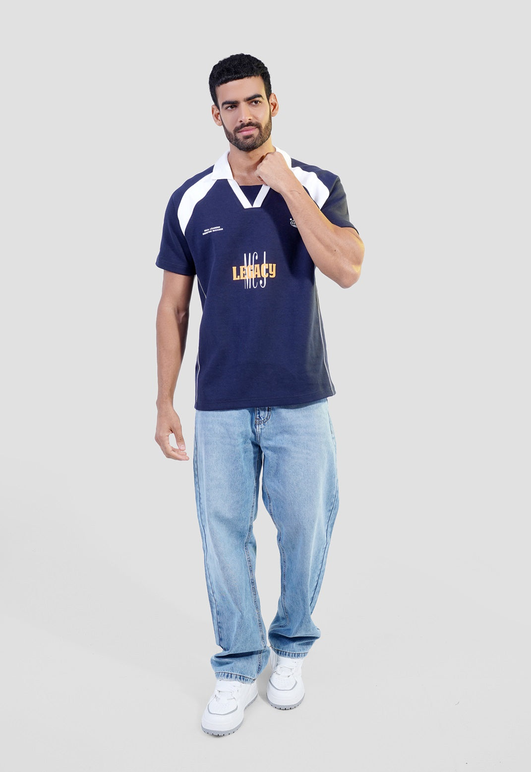 Relaxed Fit Printed Polo Shirt