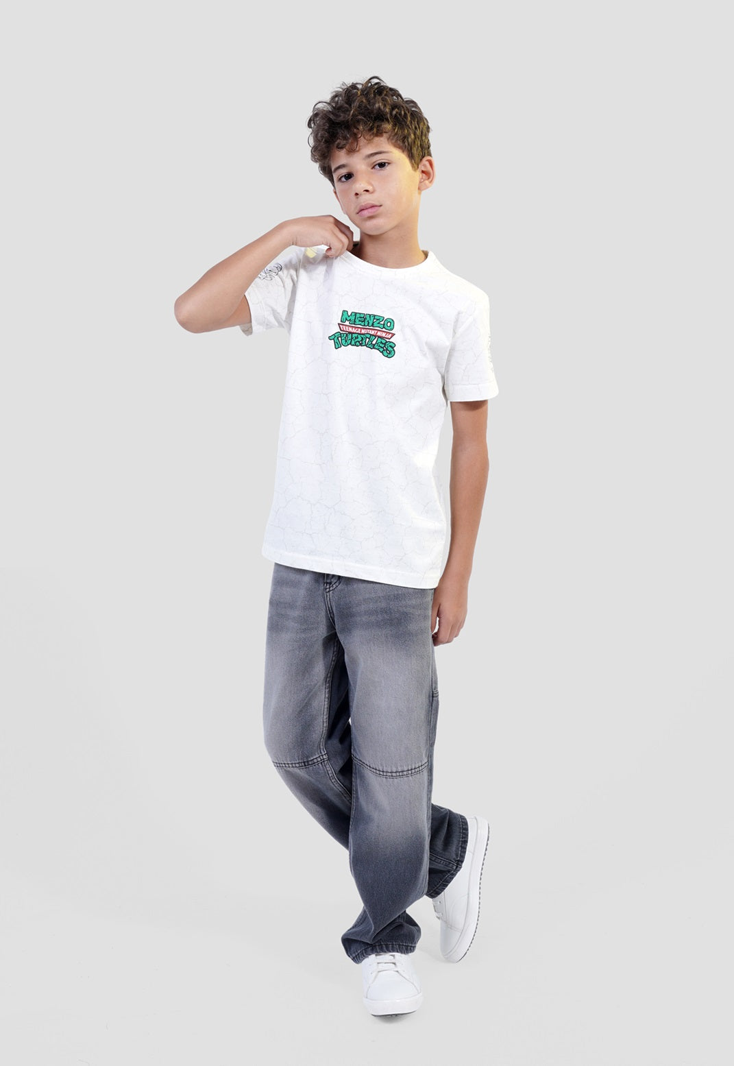 Kids Crew Neck Printed T-Shirt