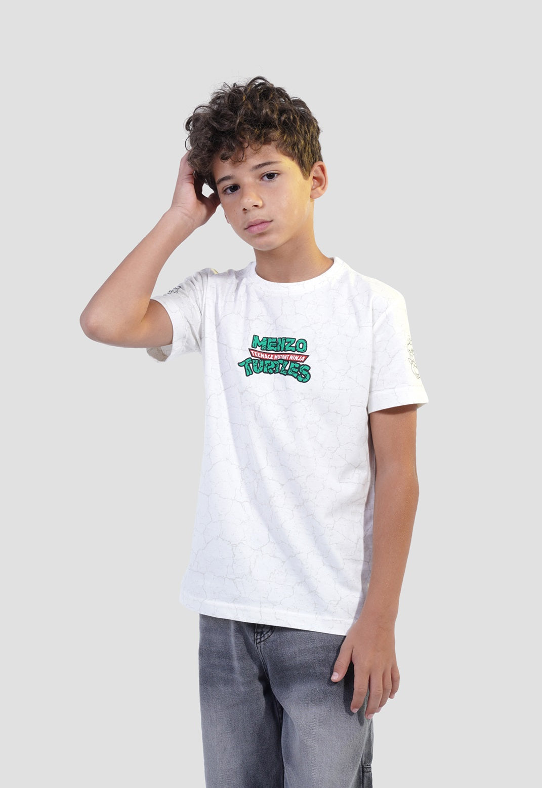 Kids Crew Neck Printed T-Shirt