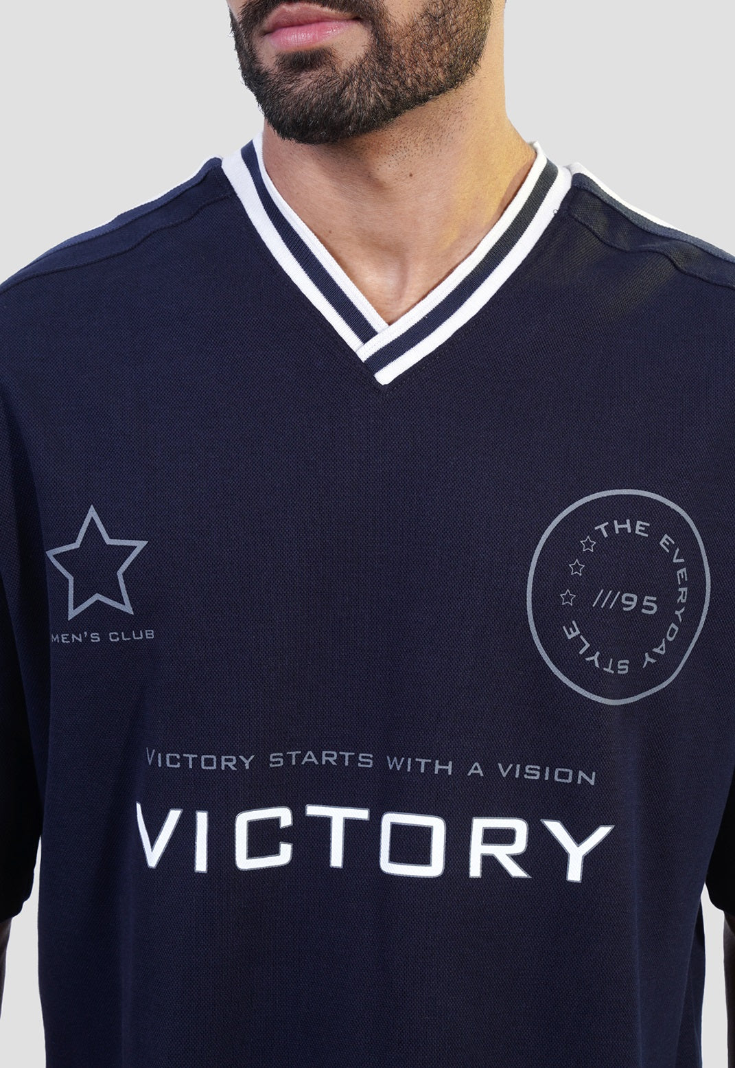 Crew Neck Over Size Printed T-shirt